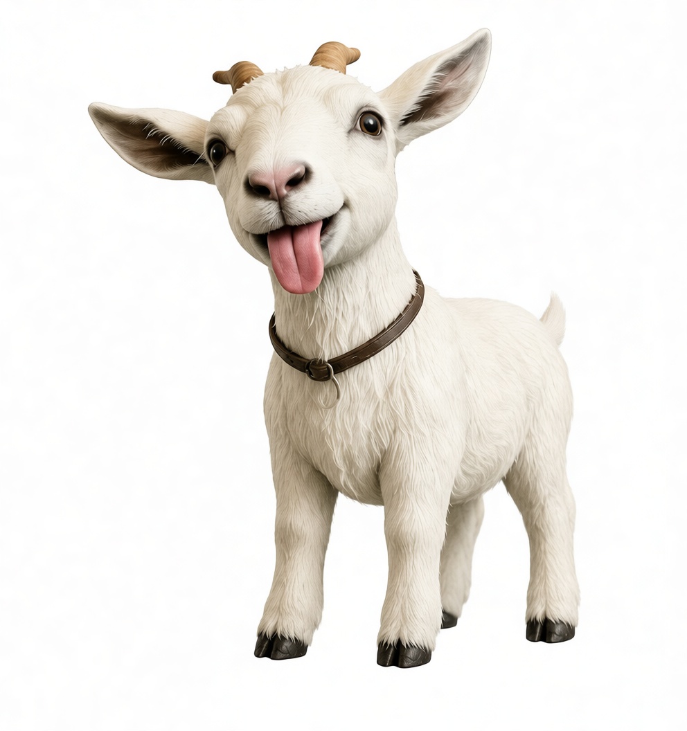 Playful Baby Goat Figurine free 3D printable STL
