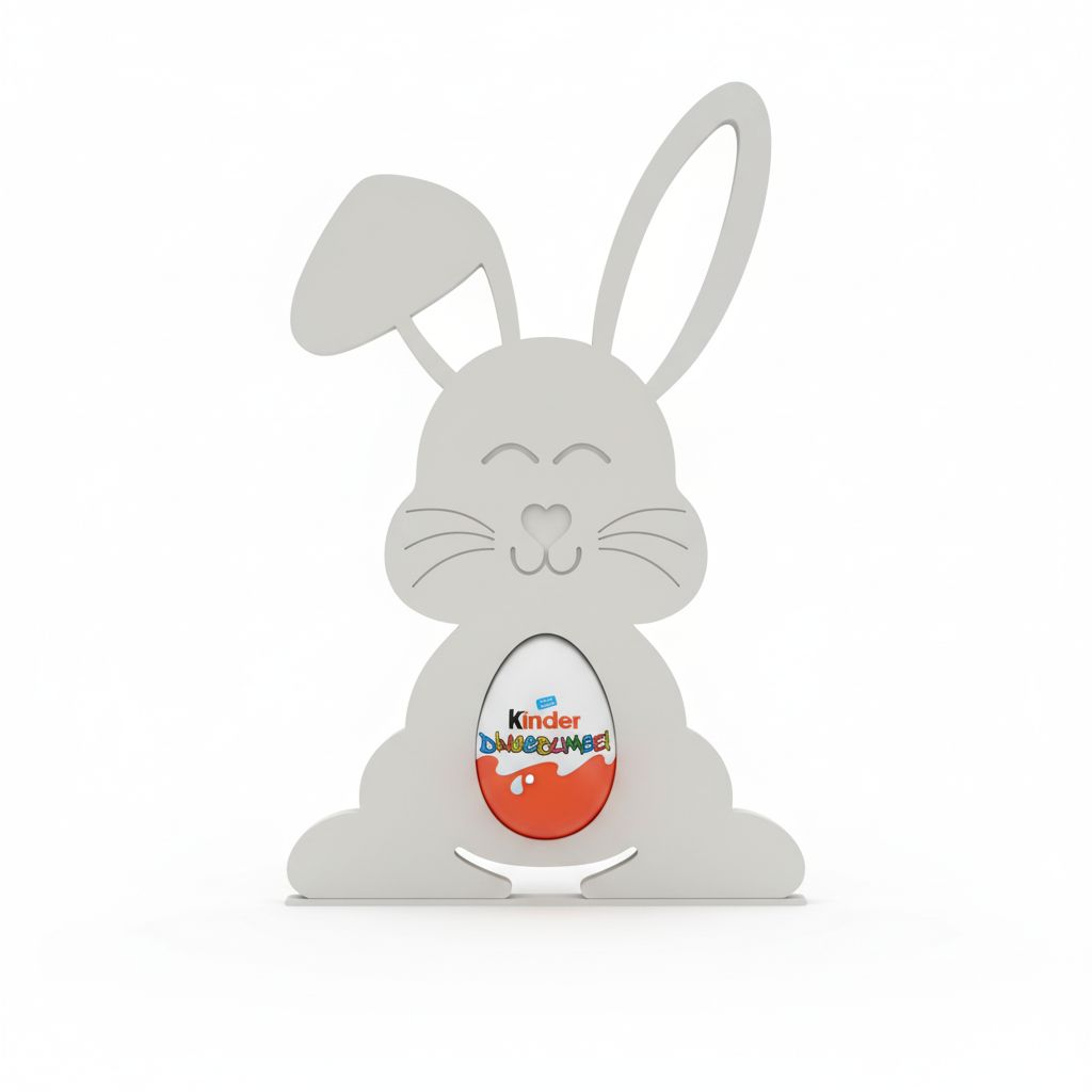 Easter Bunny Egg Holder free 3D printable STL