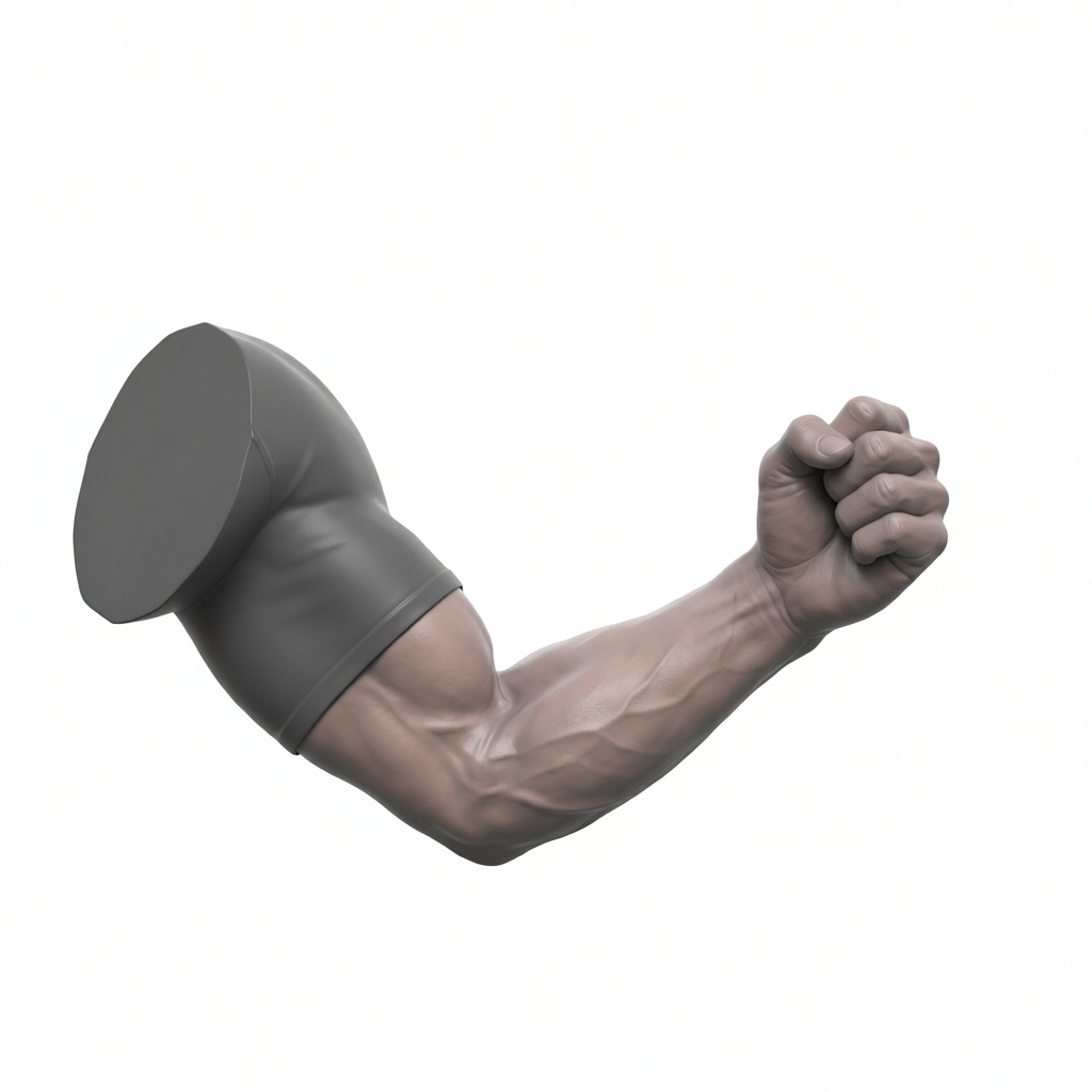 Muscular Arm Figurine free 3D printable STL