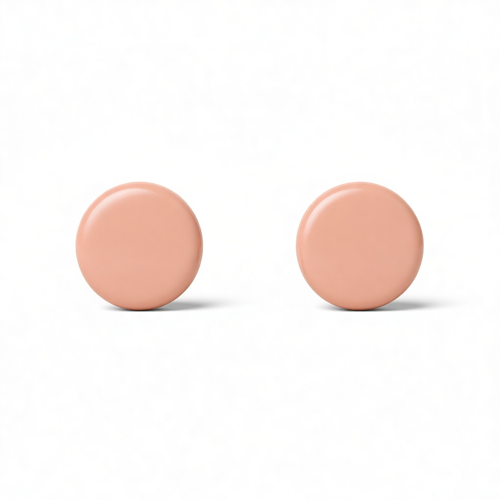 Round Beige Earrings free 3D printable STL