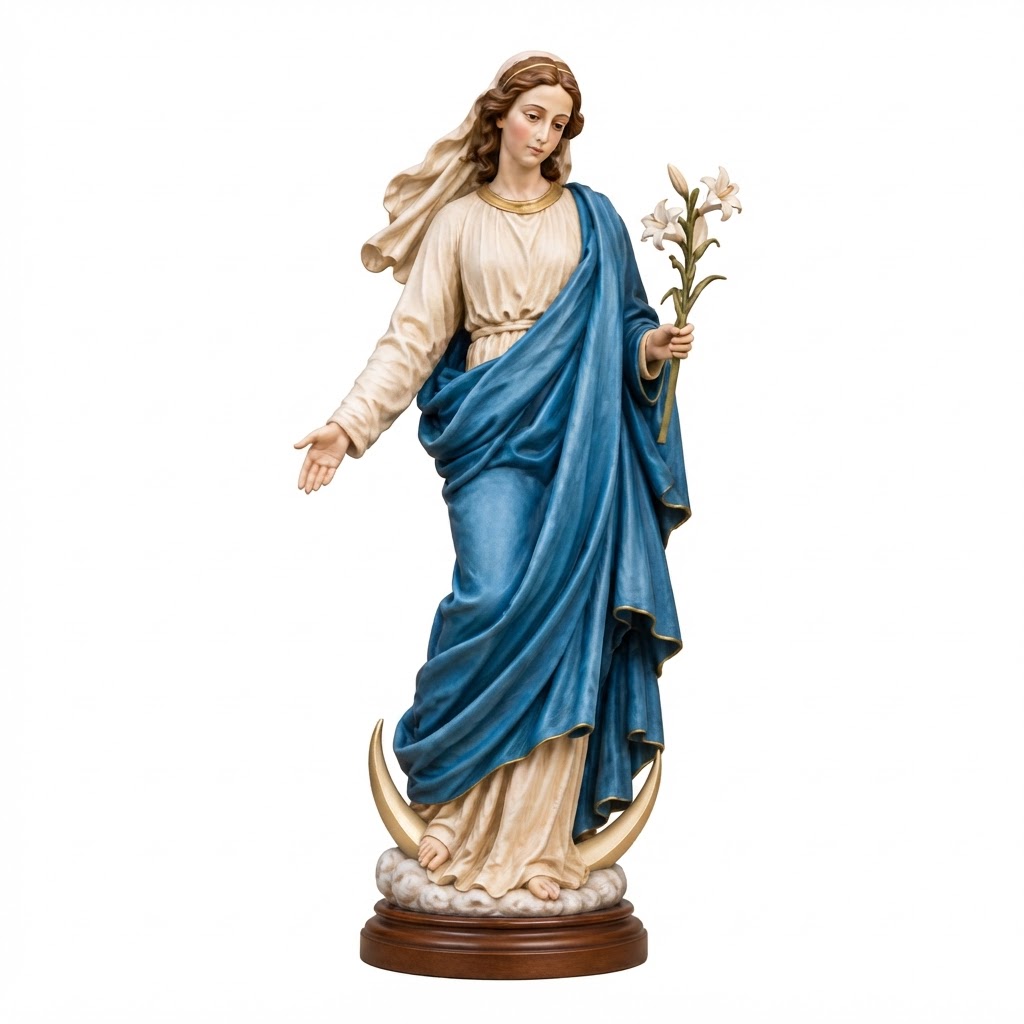 Virgin Mary Statue free 3D printable STL