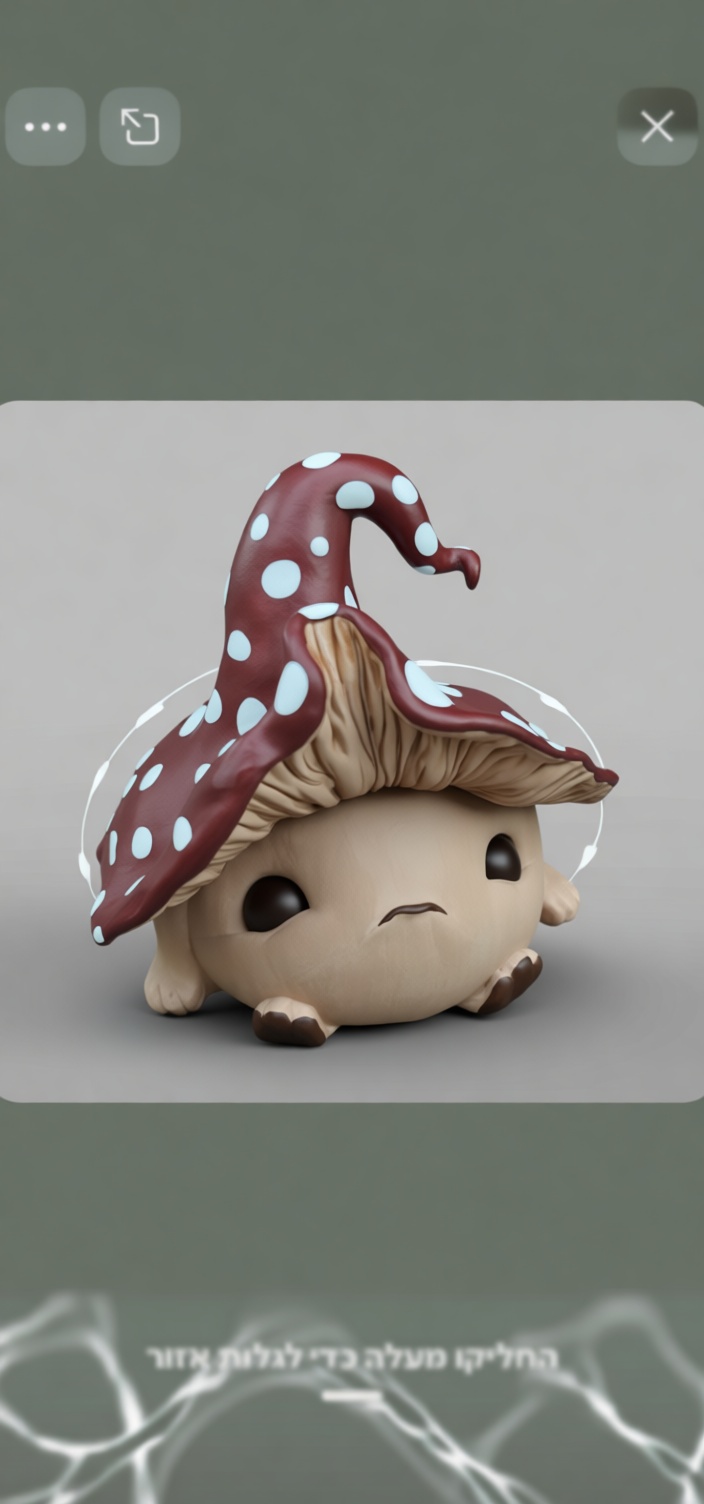 Mushroom Creature Figurine free 3D printable STL