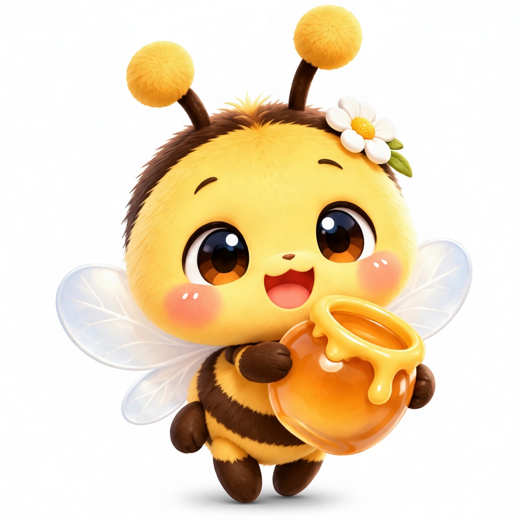 Cute Bee Figurine free 3D printable STL