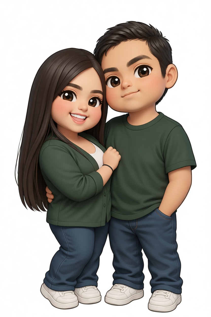 Cute Couple Figurine free 3D printable STL