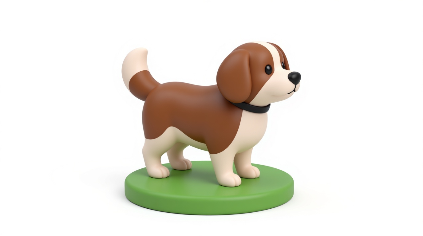 Beagle Dog Figurine free 3D printable STL