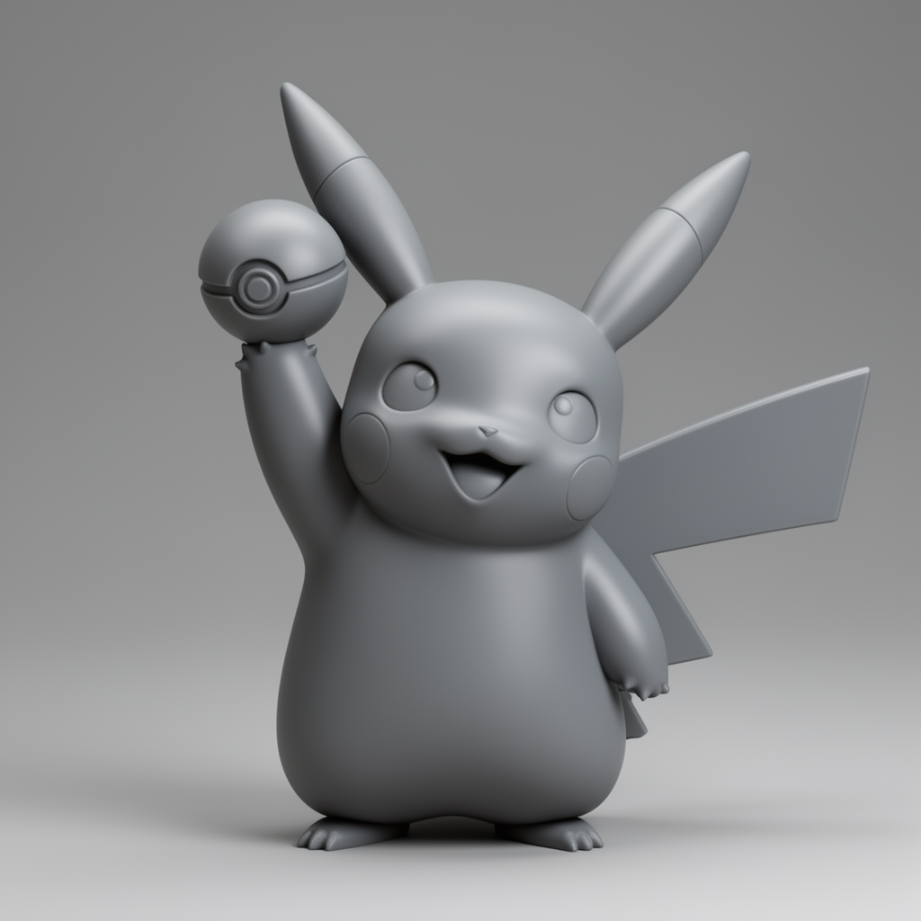 Pikachu Collectible Figure free 3D printable STL