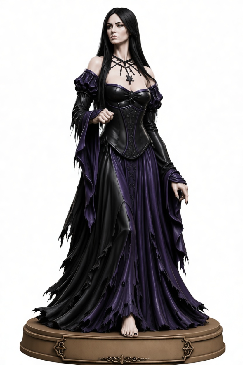 Dark Sorceress Figurine free 3D printable STL