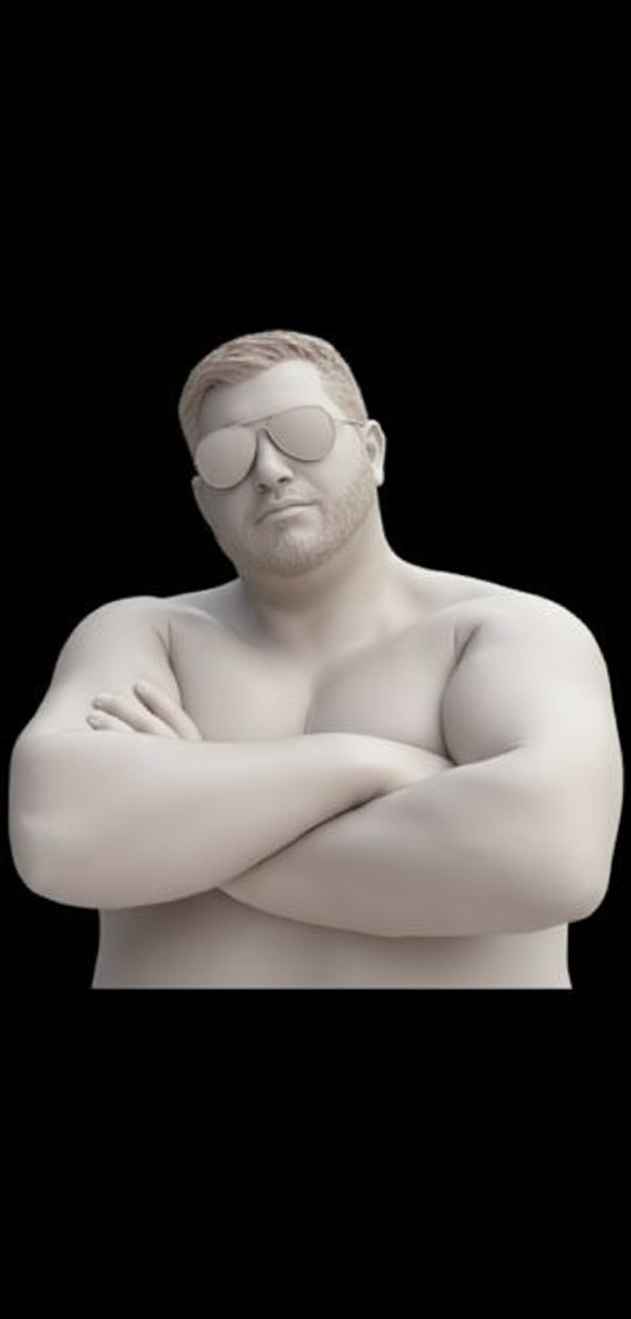 Muscular Man Pose free 3D printable STL