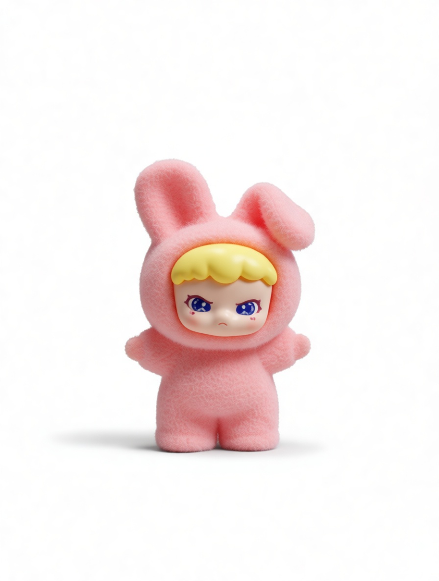 Pink Bunny Doll Figurine free 3D printable STL