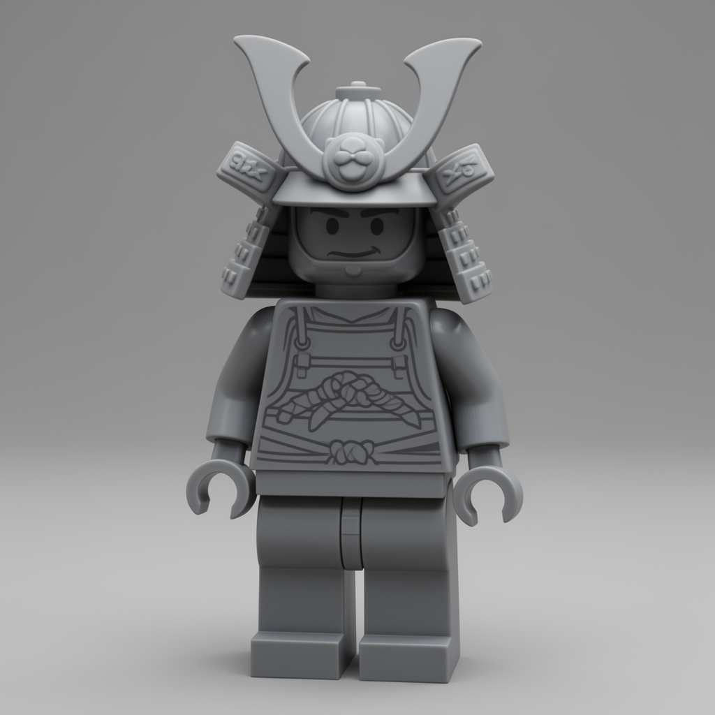 Shogun Lego Minifigure free 3D printable STL