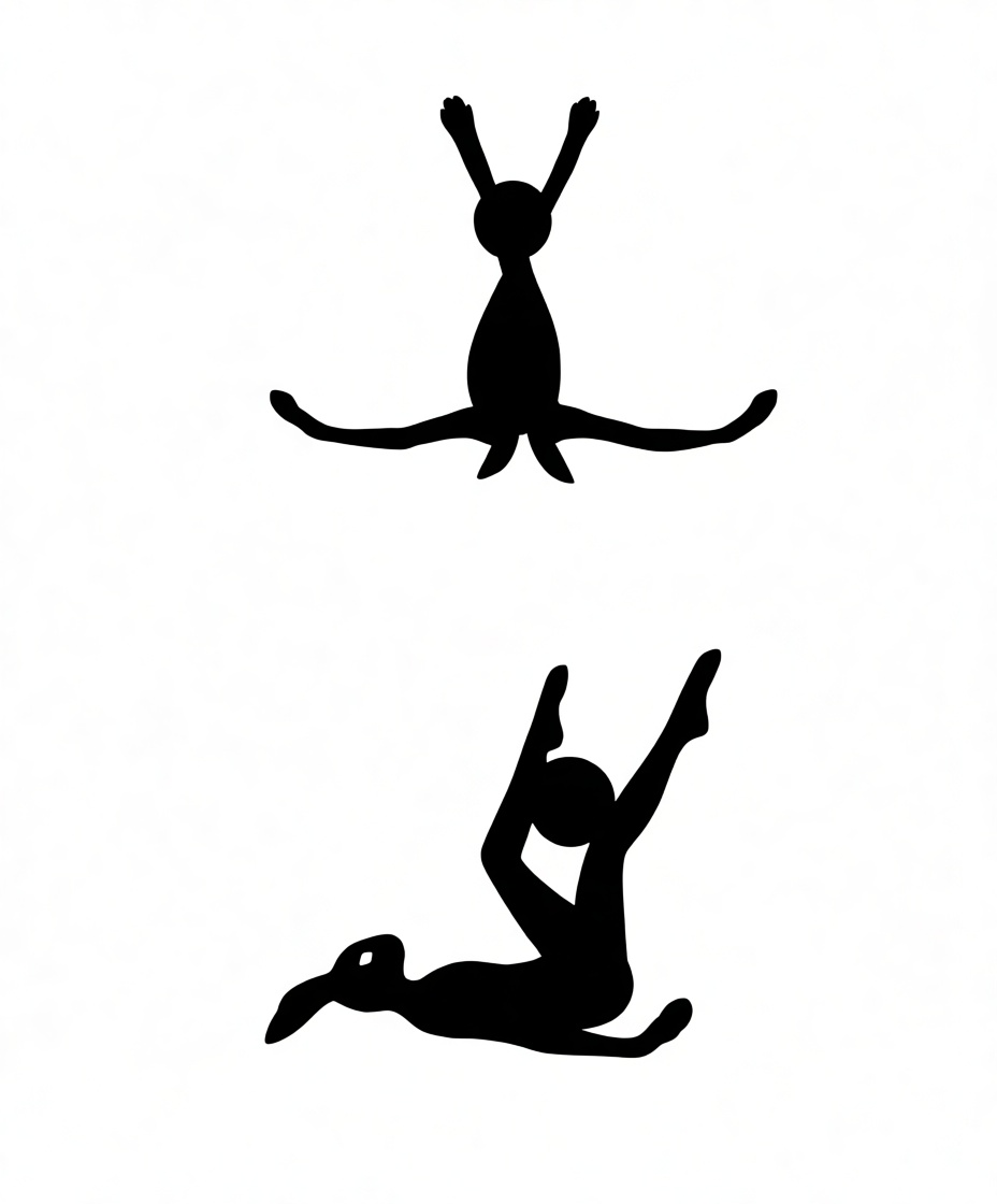 Yoga Pose Silhouette Model free 3D printable STL