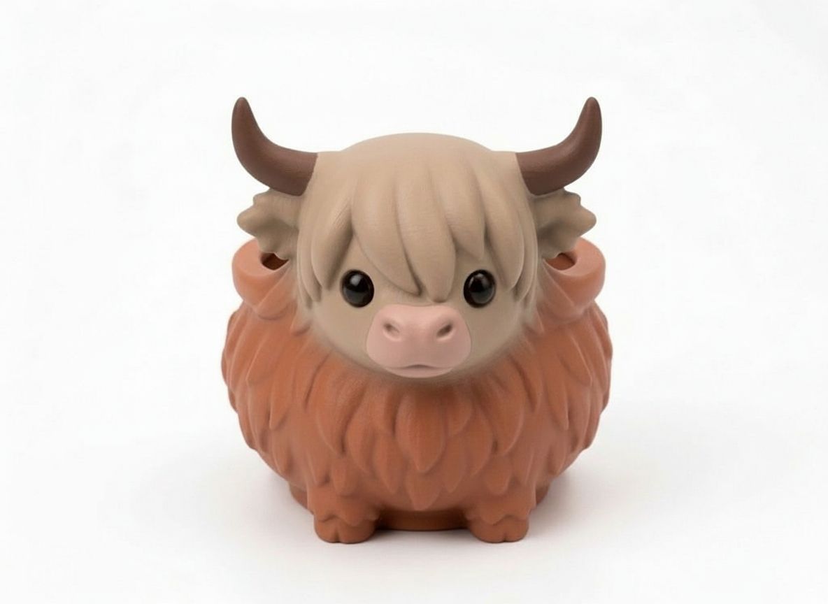 Highland Cow Figurine free 3D printable STL