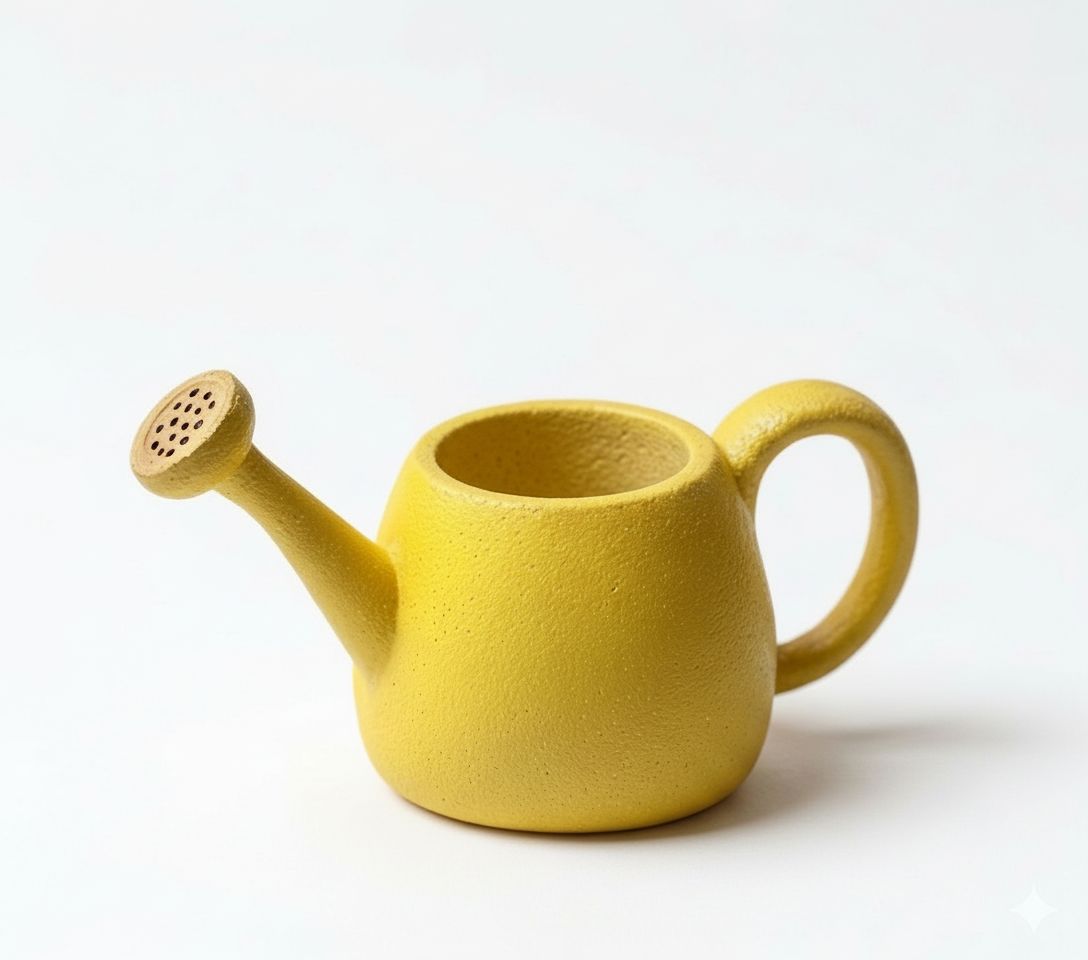 Yellow Watering Can Model free 3D printable STL