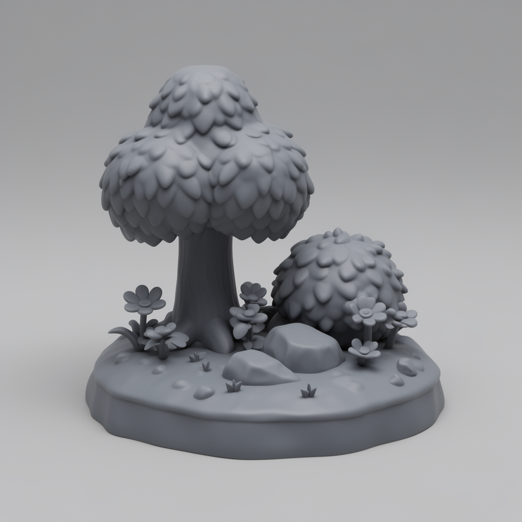 Animal Crossing Island Diorama free 3D printable STL