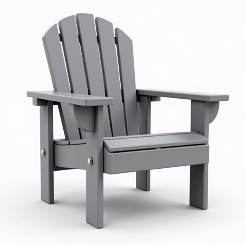 Giant Wooden Picnic Chair free 3D printable STL
