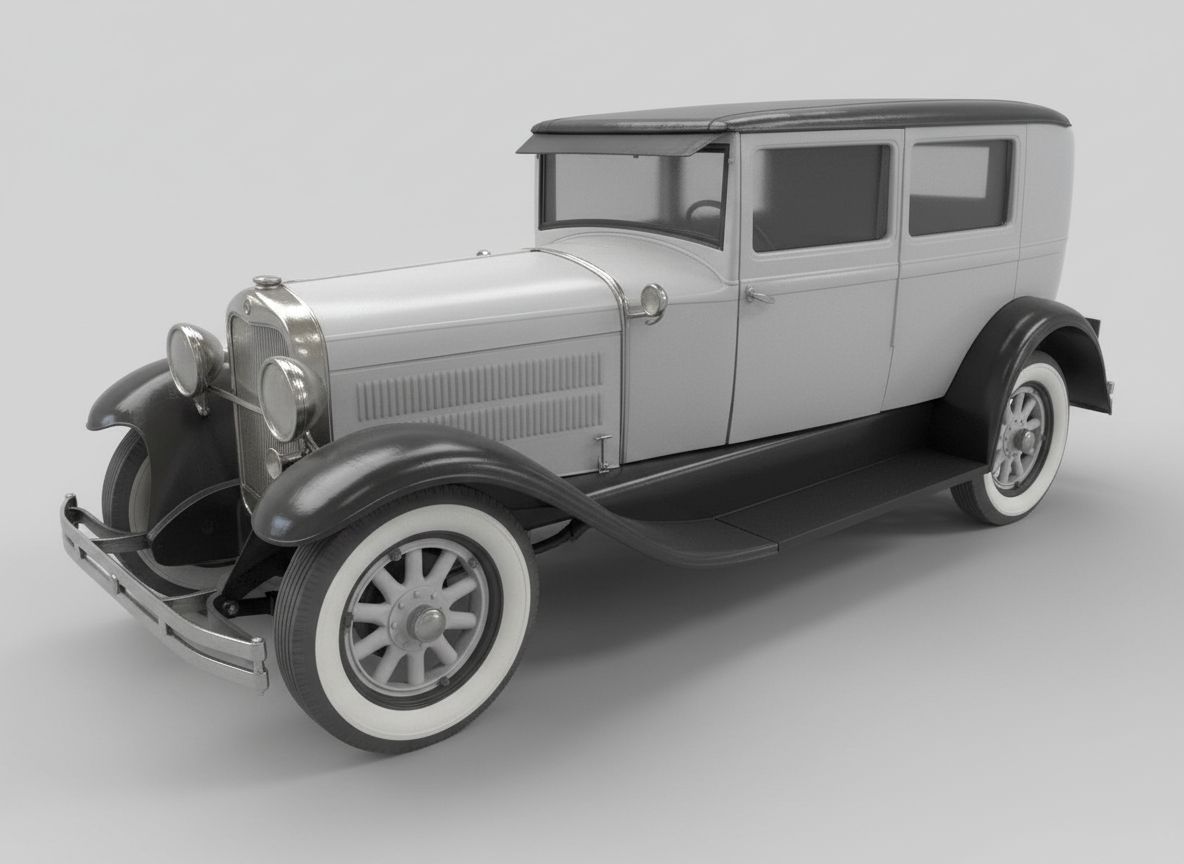 1929 Ford Model A Sedan free 3D printable STL