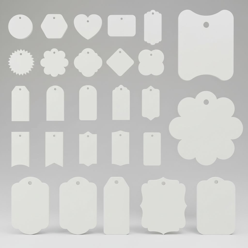 Blank Gift Tags Set free 3D printable STL