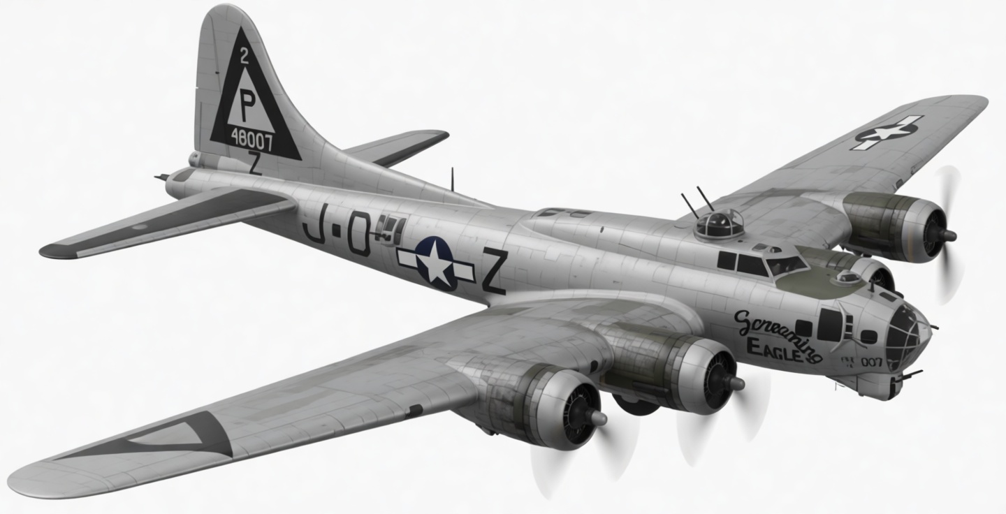 B-17 Flying Fortress Model free 3D printable STL