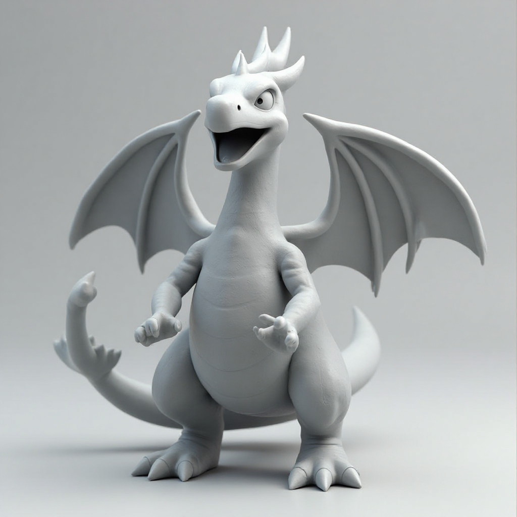 Charizard Fire Figurine free 3D printable STL