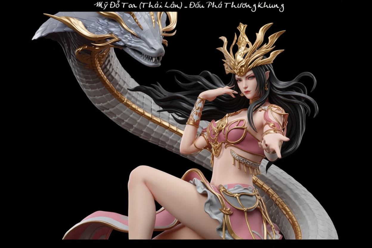 Serpent Queen Figurine free 3D printable STL