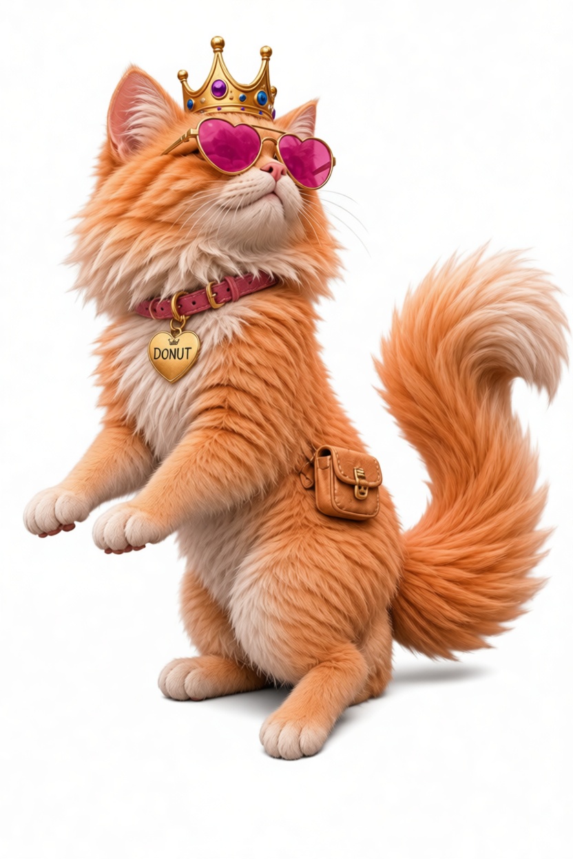 Donut Cat Figurine free 3D printable STL