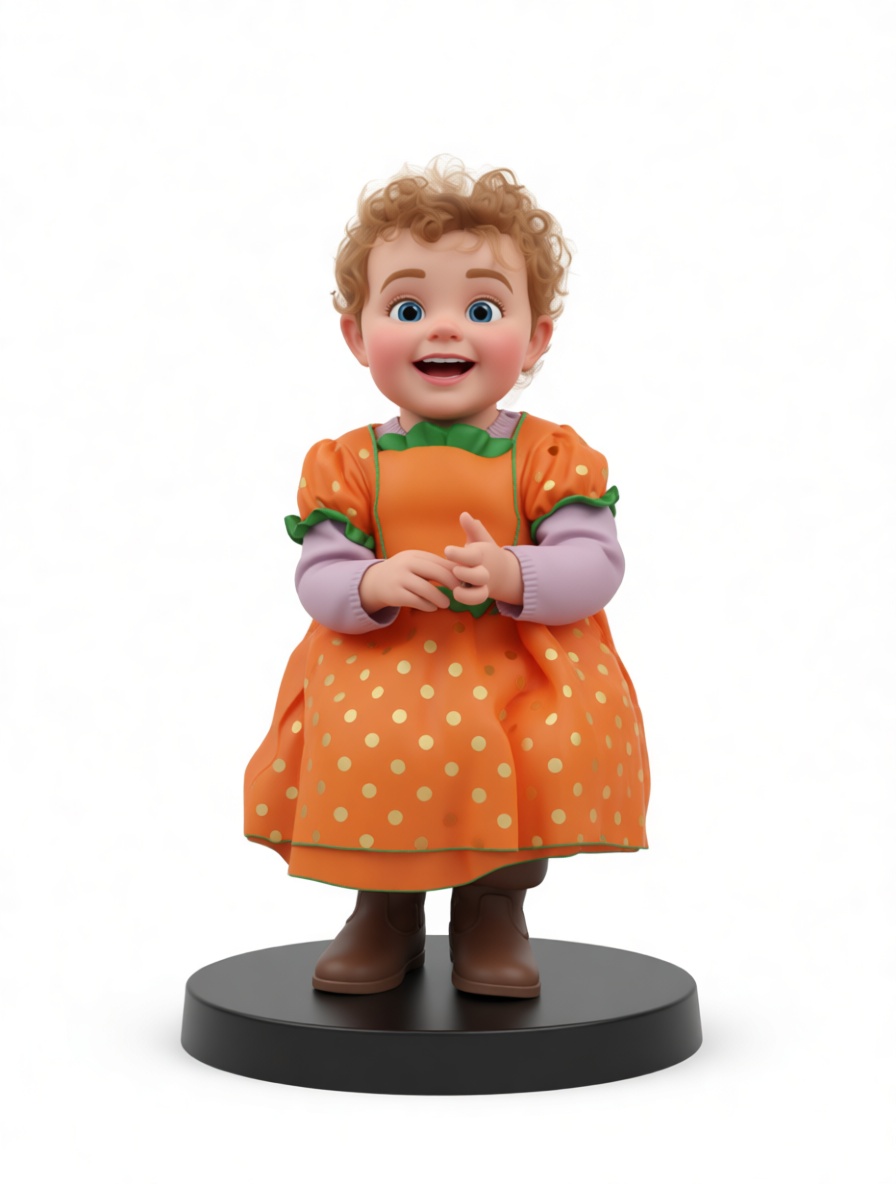 Smiling Toddler Figurine free 3D printable STL