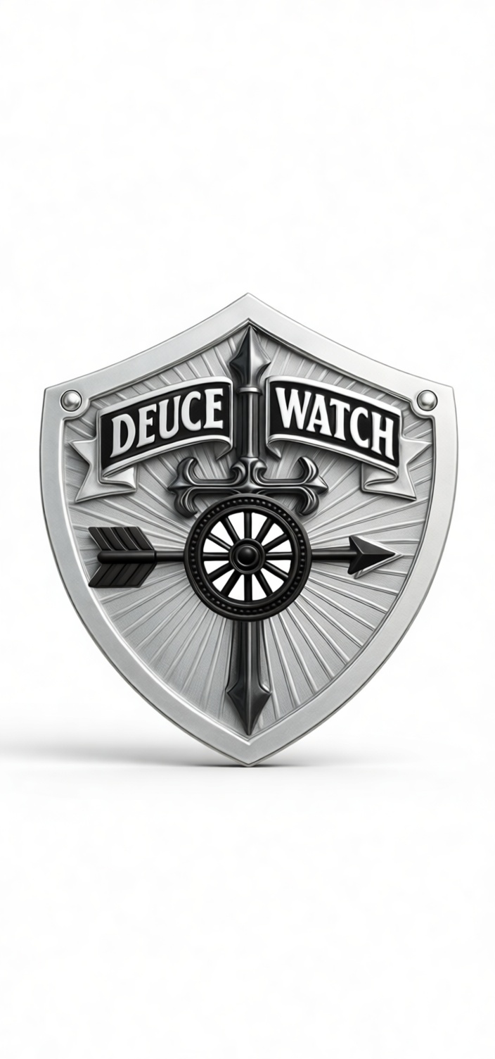Deuce Watch Shield Emblem free 3D printable STL