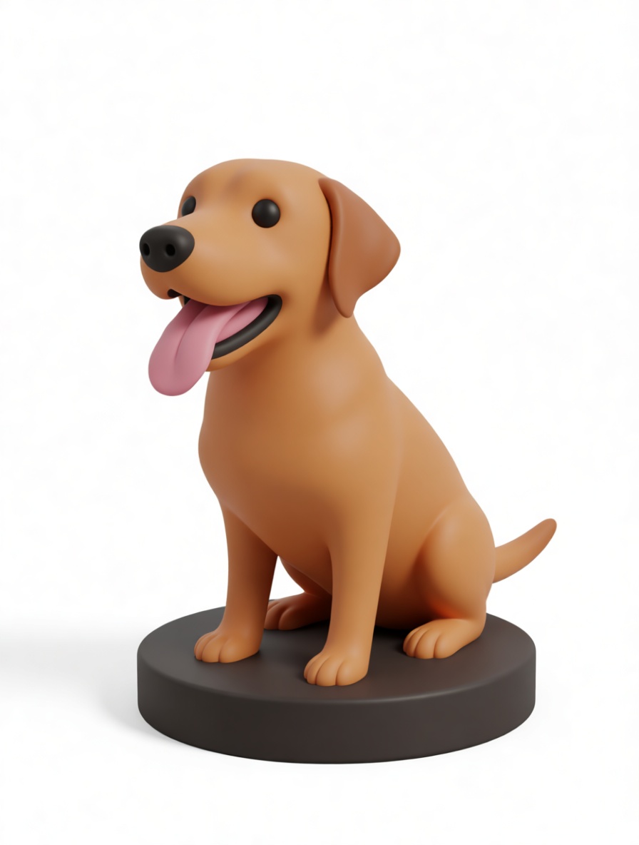 Labrador Retriever Figurine free 3D printable STL