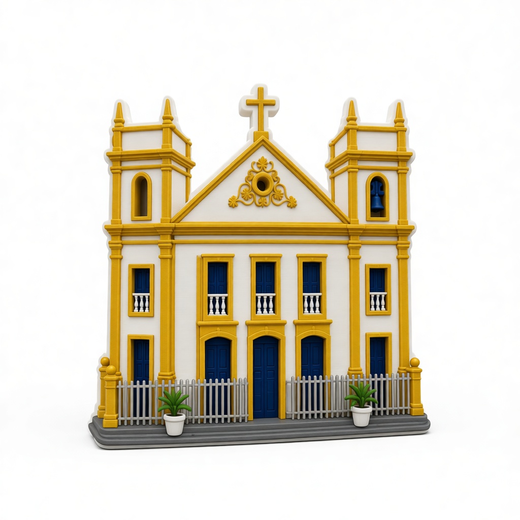 Colonial Church Model free 3D printable STL