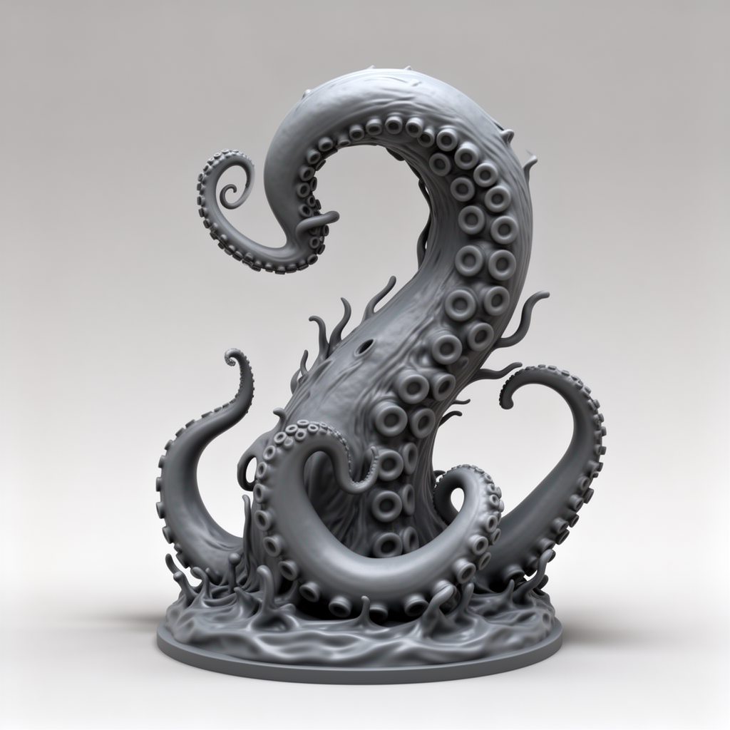 Kraken Tentacle Headphone Holder free 3D printable STL