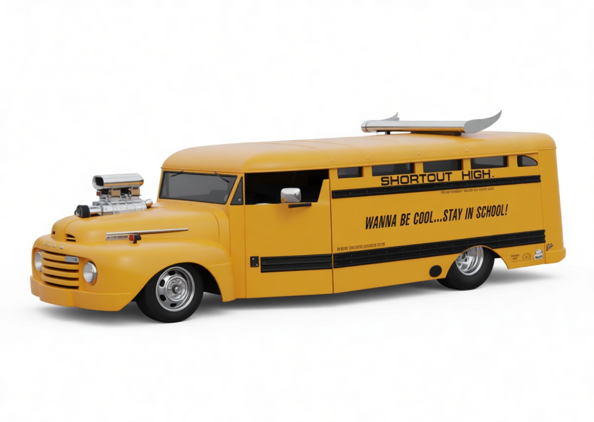 Shortout High Hot Rod Bus free 3D printable STL