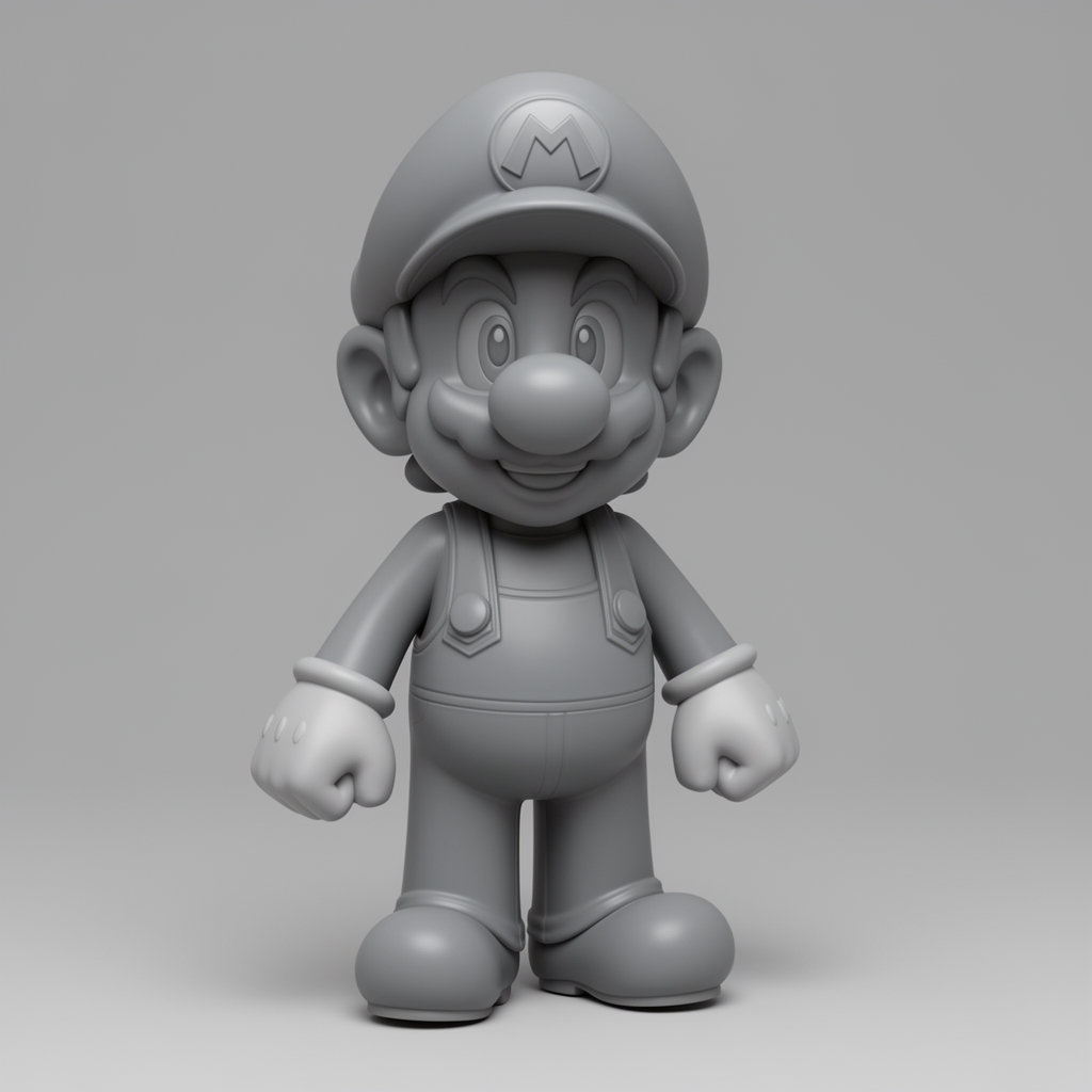Super Mario Figurine free 3D printable STL