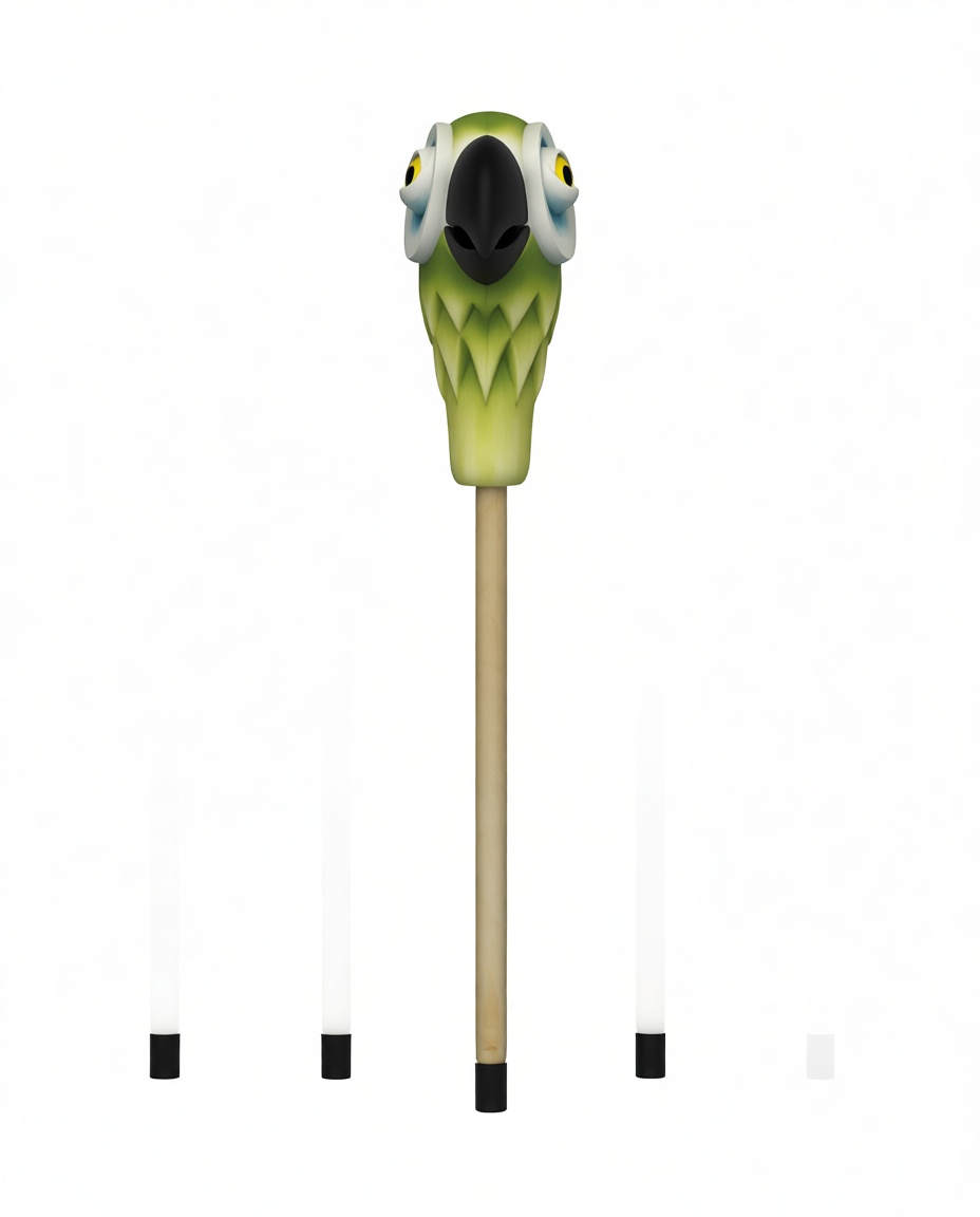 Green Parrot Puppet free 3D printable STL