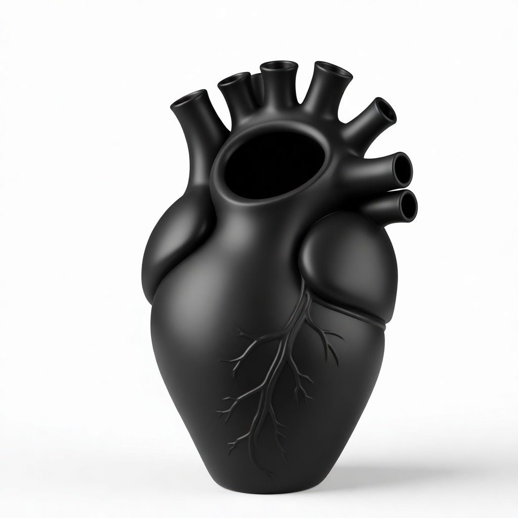 Anatomical Heart Vase free 3D printable STL