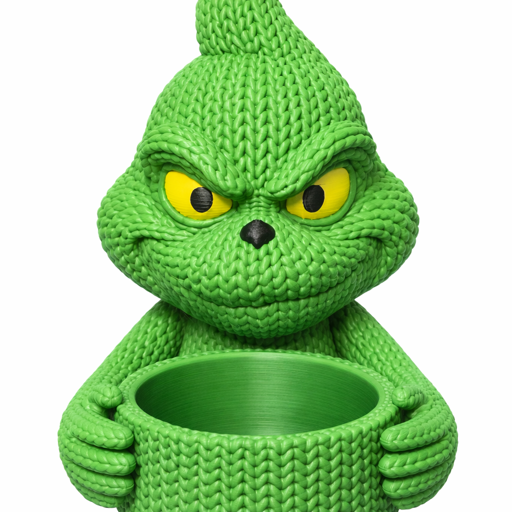 Grinch Bowl Holder Figurine free 3D printable STL