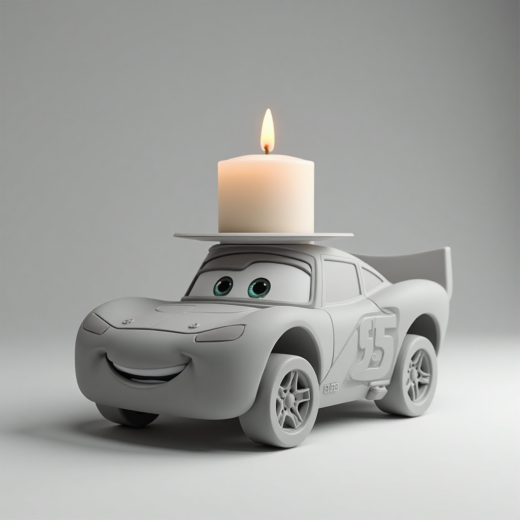 Lightning McQueen Candle Holder free 3D printable STL