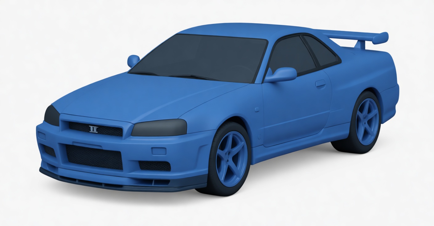Nissan Skyline R34 Model free 3D printable STL