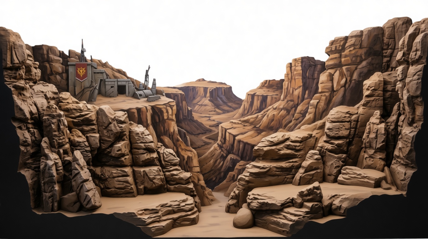Desert Canyon Terrain free 3D printable STL