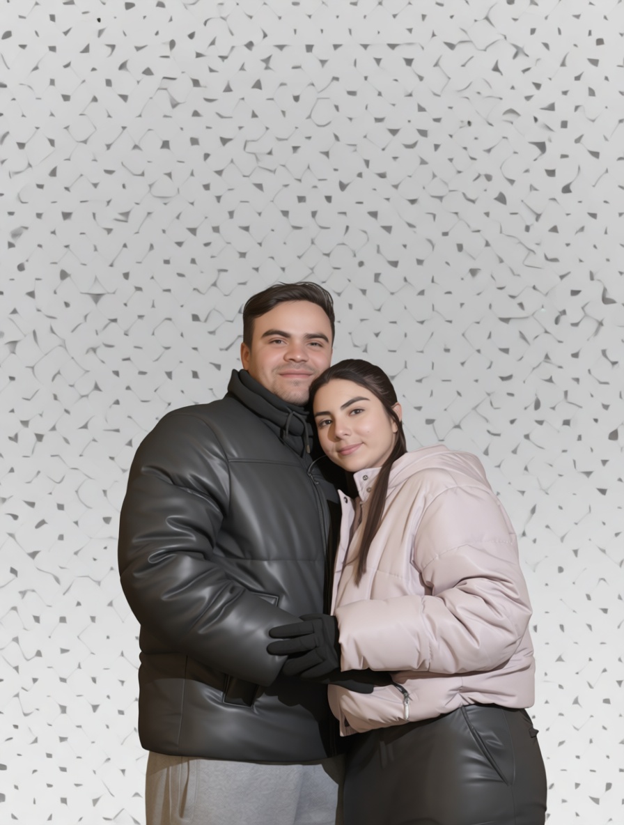 Couple Winter Portrait free 3D printable STL