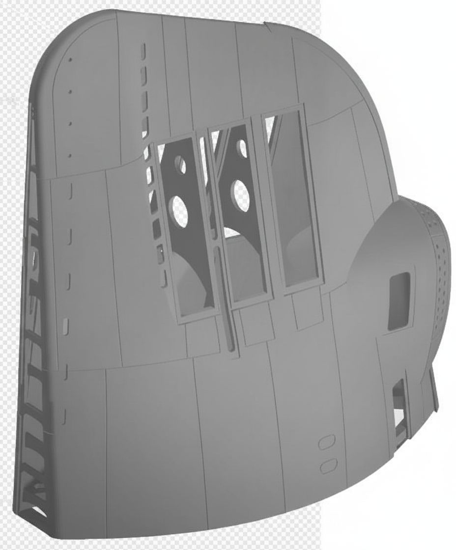 B-17 Flying Fortress Nose Section free 3D printable STL