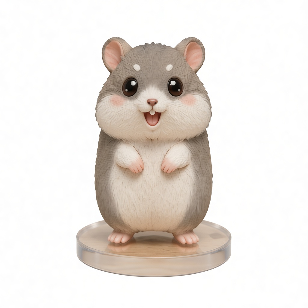 Cartoon Hamster Figurine free 3D printable STL