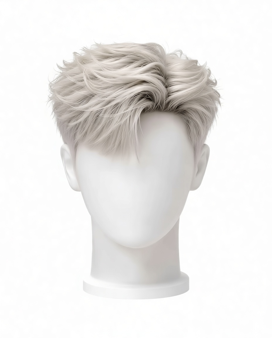Modern Mens Hairstyle Bust free 3D printable STL