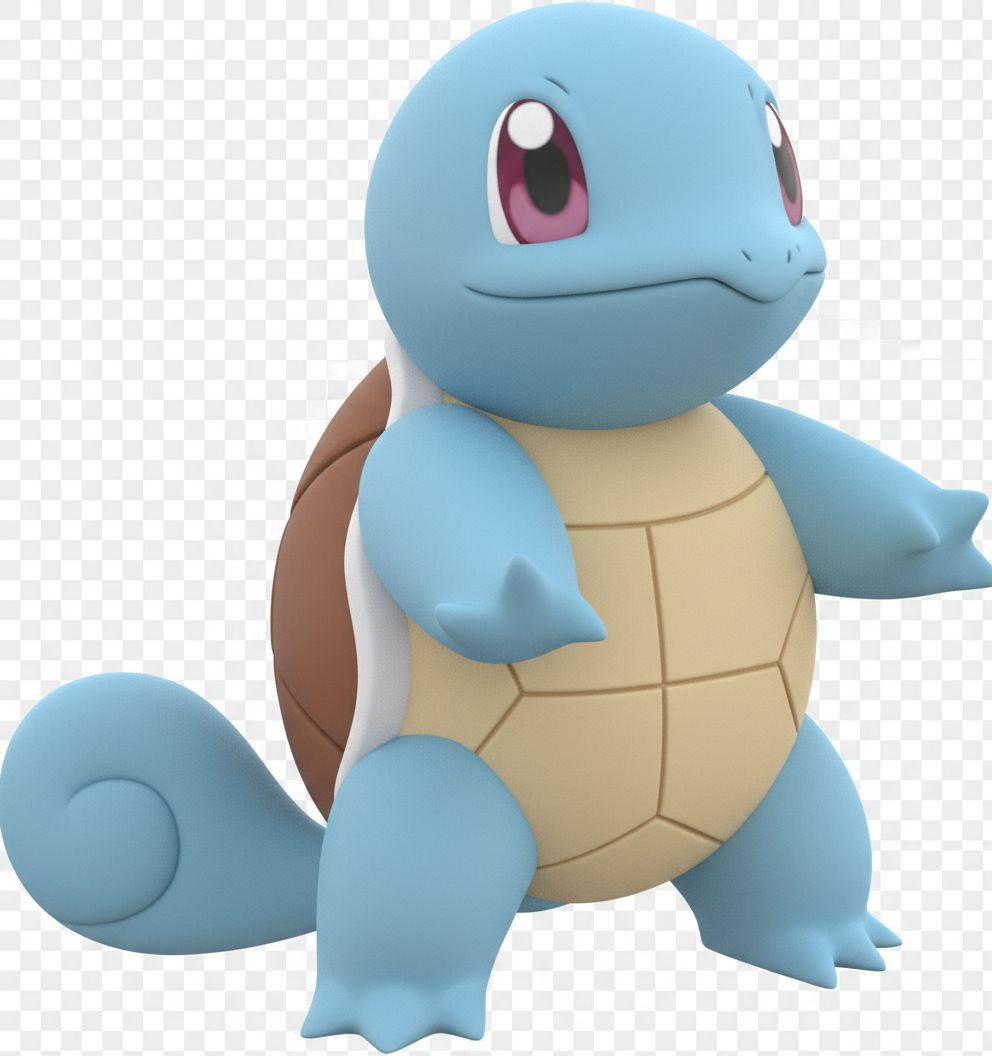 Squirtle 3D Figurine free 3D printable STL