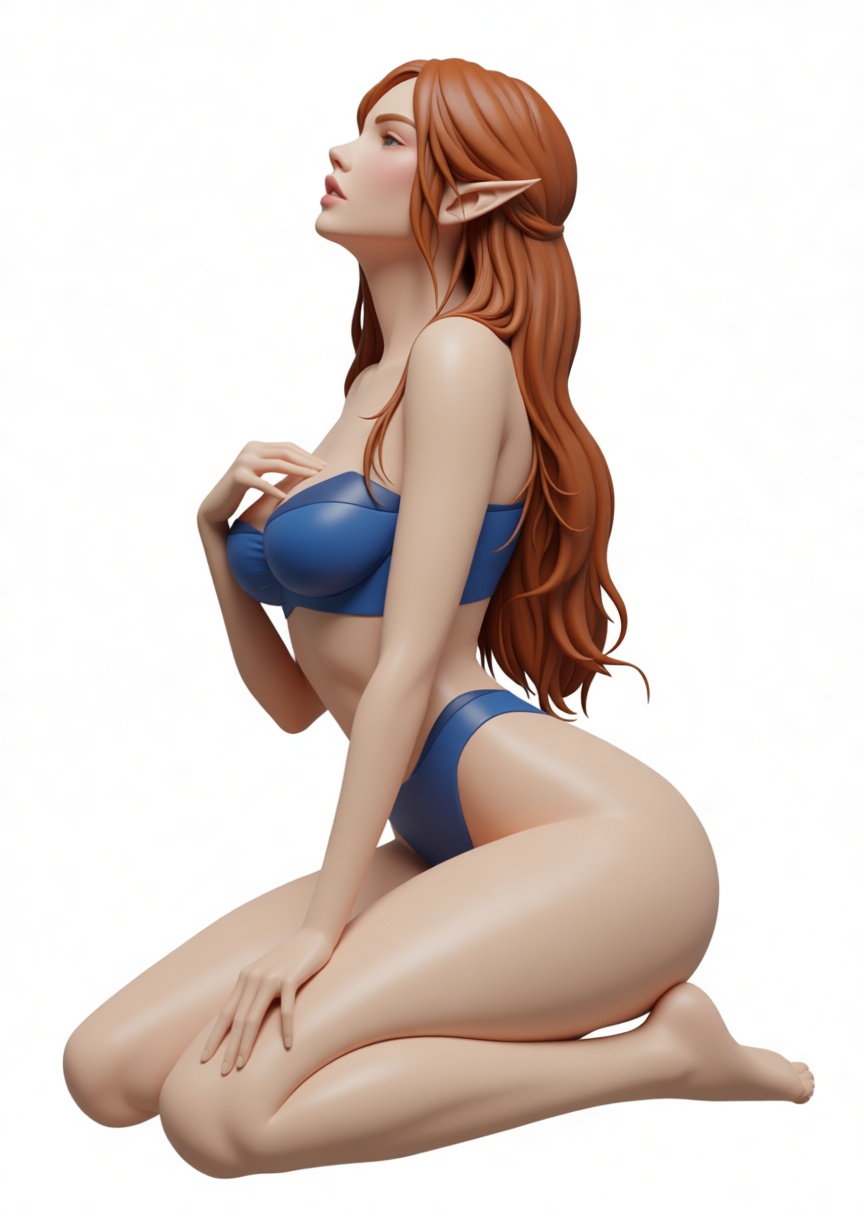 Elf Woman Figurine free 3D printable STL