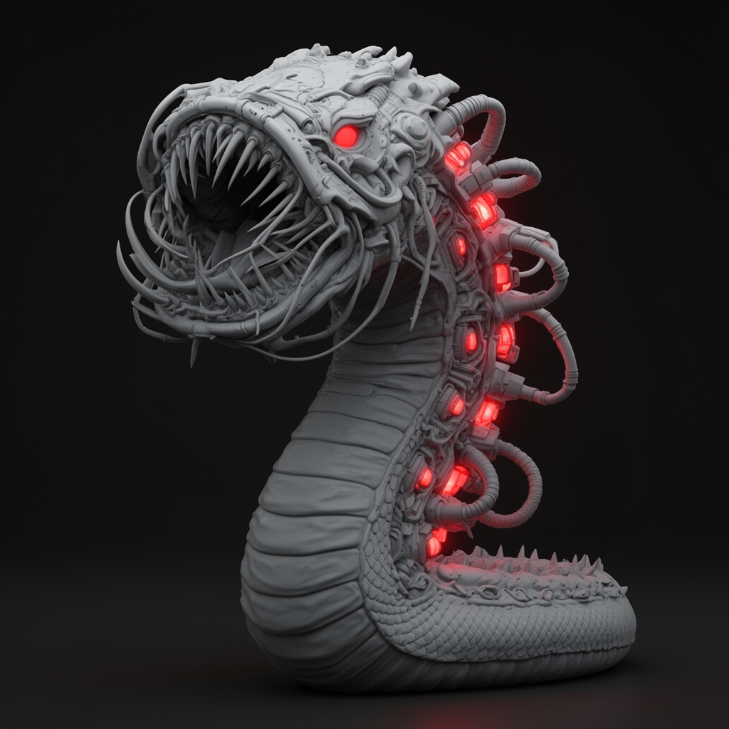 Chrome Mawloc Figurine free 3D printable STL