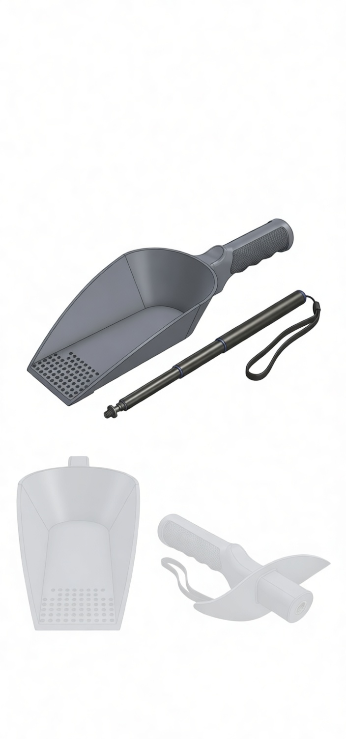 Sand Scoop Shovel free 3D printable STL