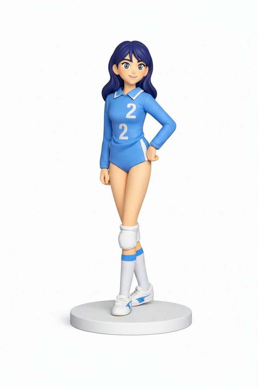Stylish Volleyball Figure free 3D printable STL