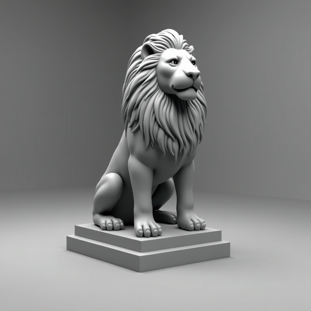 Majestic Lion Statue free 3D printable STL