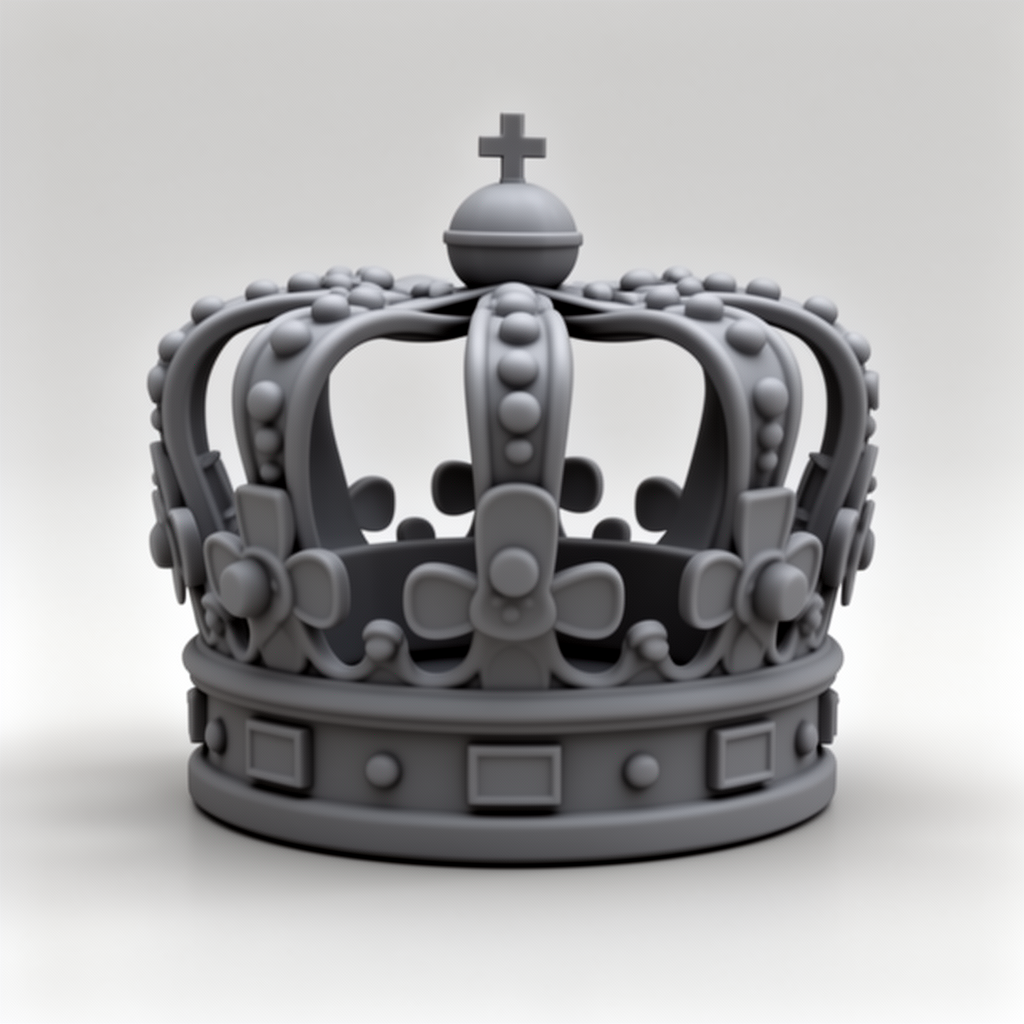 King's Crown Sculpture free 3D printable STL