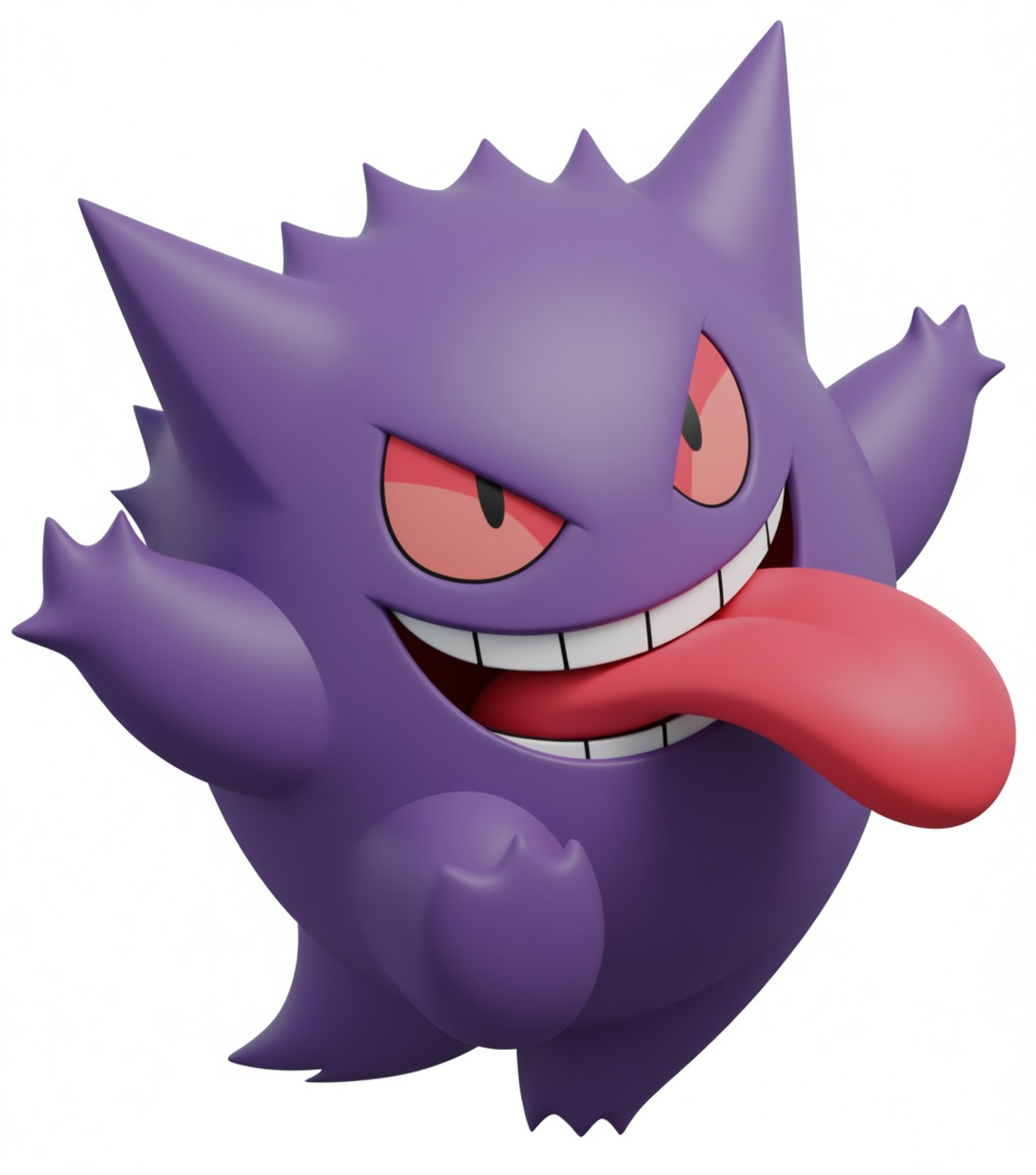 Gengar Figurine free 3D printable STL